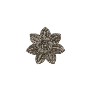 Monoquick Aufbügelbild Mini, Blume, grey