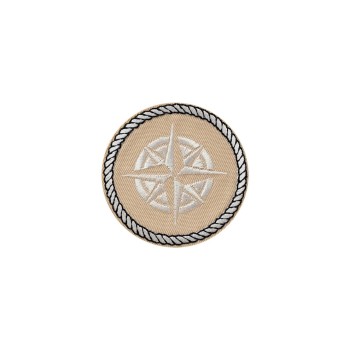 Monoquick Aufbügelbild Midi, Kompass beige Monoquick Aufbügelbild Midi, Kompass beige