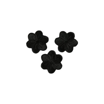 Monoquick Aufbügelbild Midi, Blumen, black 3St. Monoquick Aufbügelbild Midi, Blumen, black 3St.