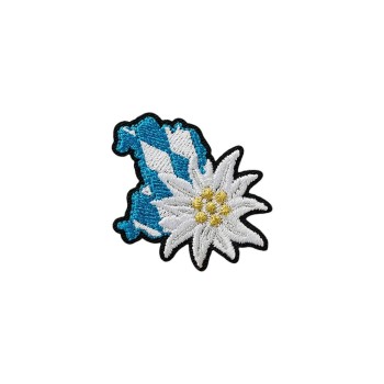 Monoquick Aufbügelbild Mini, Edelweiss with Rauten
