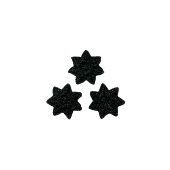 Monoquick Aufbügelbild Mini, 3 Sternchen, black 