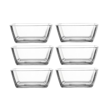 Montana Schalenset 6tlg 13cm Carre, Glas, H: 5cm, B: 13cm Montana Schalenset 6tlg 13cm Carre, Glas, H: 5cm, B: 13cm