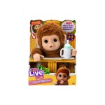 moose Peluche Baby Monkey Little Live Pets, 30 cm