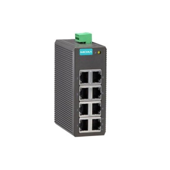 Moxa EDS-208: 8 Port Switch 100Mbps, DIN-Rail Montage, -10 bis 60° C, ohne NT