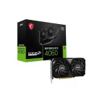 MSI Carte graphique GeForce RTX 4060 Ventus 2X Black OC 8 GB