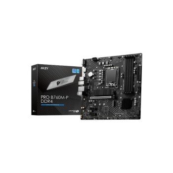 MSI PRO B760M-P DDR4, LGA1700, mATX, Intel B760, 4x DDR4, PCI-E 4.0, HDMI,DP,VGA MSI PRO B760M-P DDR4, LGA1700, mATX, Intel B760, 4x DDR4, PCI-E 4.0, HDMI,DP,VGA