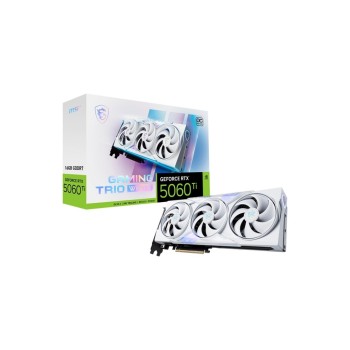 MSI RTX5060Ti GAMING TRIO OC WHITE 16GB, GeForce RTX5060 Ti, 3x DP, 1x HDMI MSI RTX5060Ti GAMING TRIO OC WHITE 16GB, GeForce RTX5060 Ti, 3x DP, 1x HDMI