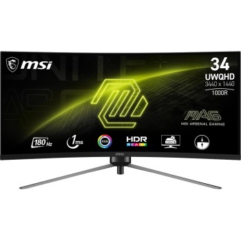 MSI MAG 345CQRDE 34, UltraWide Dual QHD, 3440x1440, 21:9, 2x HDMI, USB-C, DP, Curved MSI MAG 345CQRDE 34, UltraWide Dual QHD, 3440x1440, 21:9, 2x HDMI, USB-C, DP, Curved
