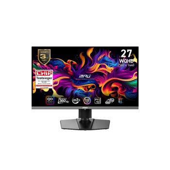 MSI MPG 271QRXDE QD-OLED 26.5, WQHD, 2560x1440, 16:9, QD-OLED, 360Hz, HDMI, DP MSI MPG 271QRXDE QD-OLED 26.5, WQHD, 2560x1440, 16:9, QD-OLED, 360Hz, HDMI, DP
