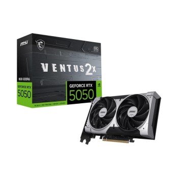 MSI RTX5050 VENTUS 2X OC 8GB GDDR6, GeForce RTX5050, 3x DP, 1x HDMI MSI RTX5050 VENTUS 2X OC 8GB GDDR6, GeForce RTX5050, 3x DP, 1x HDMI