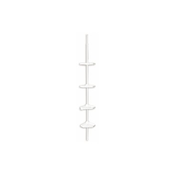 MSV Supports pour produit de douche 4 paniers, Blanc MSV Supports pour produit de douche 4 paniers, Blanc