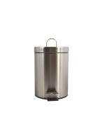 MSV Treteimer, silver matt, 3 Liter, Edelstahl, 24.31x16.81 cm (HxD)