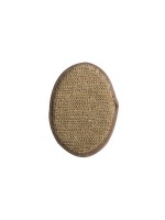 MSV Spugna esfoliante en jute 19.5 x 13 cm, Marron