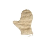 MSV Gants pour peeling en sisal 25 x 16 cm, Blanc