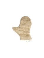 MSV Gants pour peeling en sisal 25 x 16 cm, Blanc