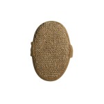 MSV Spugna esfoliante en jute 17.5 x 10.3 cm, marron