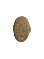 MSV Spugna esfoliante en jute 17.5 x 10.3 cm, marron