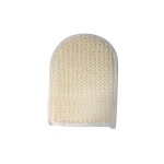 MSV Gants pour peeling en sisal 23.5 x 16 cm, blanc