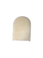 MSV Gants pour peeling en sisal 23.5 x 16 cm, blanc