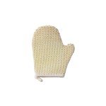 MSV Gants pour peeling en sisal 25 x 18 cm, blanc