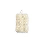 MSV Spugna esfoliante en sisal 18.5 x 10.5 cm, blanc