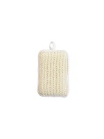 MSV Spugna esfoliante en sisal 18.5 x 10.5 cm, blanc