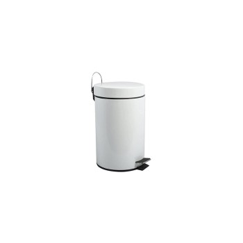 MSV Poubelle à pédale 12 l, Blanc MSV Poubelle à pédale 12 l, Blanc