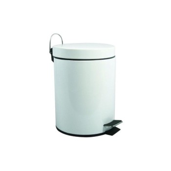 MSV Poubelle à pédale 5 l, Blanc MSV Poubelle à pédale 5 l, Blanc