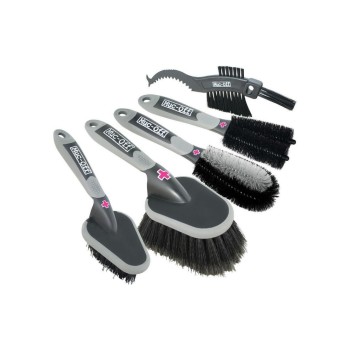 Muc-Off 5x Brush Set, Alle 5 Bürsten in einem praktischen Paket