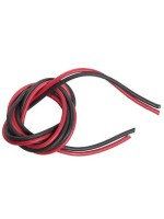 Silikoncable 0.25mm², red/black  je 2m