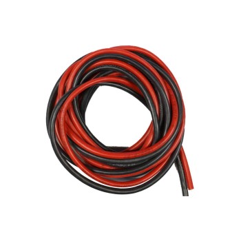 Silikonkabel 10mm², rot/schwarz je 1m Silikonkabel 10mm², rot/schwarz je 1m