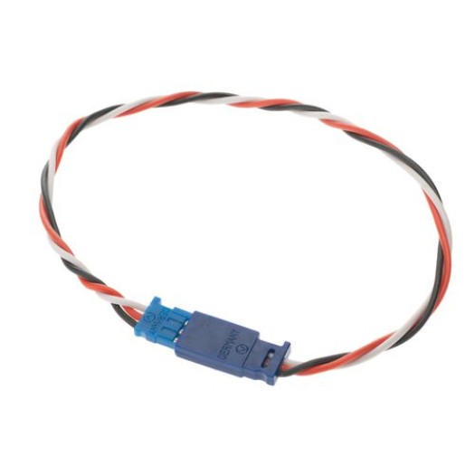 Muldental Câble de servo torsadé Futaba 25 cm fiche à la prise de courant