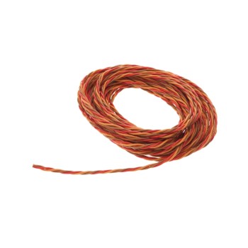 Servokabel verdrillt 5m JR/Graupner, 0.14mm2 AWG26 Servokabel verdrillt 5m JR/Graupner, 0.14mm2 AWG26