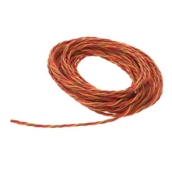 Servokabel verdrillt 5m JR/Graupner, 0.34mm2 AWG22 Servokabel verdrillt 5m JR/Graupner, 0.34mm2 AWG22