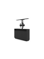 AV-TV Möbel with TV Liftsystem, black , montiert, max. 50 Kg., Hub 900mm