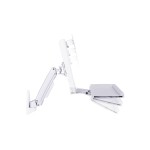 Multibrackets Supports de table Workstation Arm Single bis 8 kg – Blanc