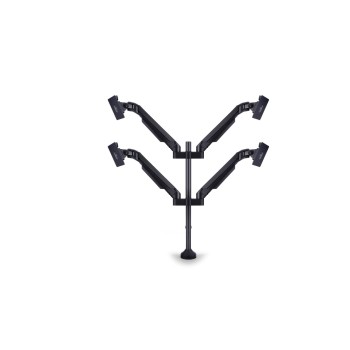 Multibrackets Supports de table Gas Lift Arm Quad jusqu'à 21 kg Multibrackets Supports de table Gas Lift Arm Quad jusqu'à 21 kg