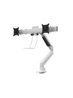 Multibrackets Supports de table Gas Lift Arm + Duo Crossbar Blanc