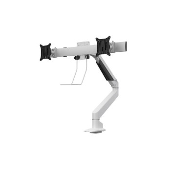 Multibrackets Supports de table Gas Lift Arm + Duo Crossbar Blanc Multibrackets Supports de table Gas Lift Arm + Duo Crossbar Blanc