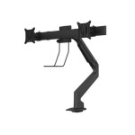 Multibrackets Supports de table Gas Lift Arm + Duo Crossbar Noir