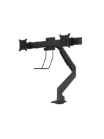 Multibrackets Supports de table Gas Lift Arm + Duo Crossbar Noir