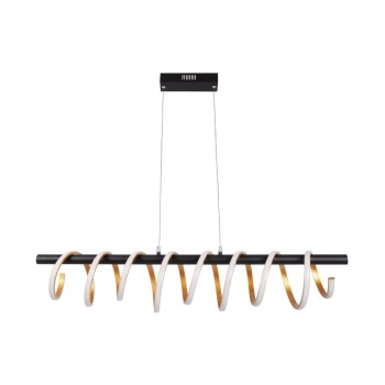 Näve Belleza Pendelleuchte black /gold, LED-Modul, 32W, IP20