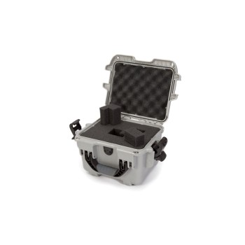 Kunststoffkoffer 908, mit Schaum, silber, Innenmasse (mm): 241x190x190