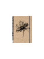 Natur Verlag Wochenagenda Harmony 2025, 1 Woche/2 pages, 148x210mm, Kraft Flower
