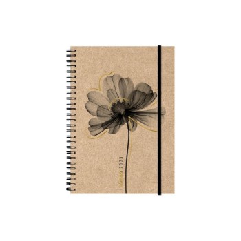 Natur Verlag Wochenagenda Harmony 2025, 1 Woche/2 pages, 148x210mm, Kraft Flower Natur Verlag Wochenagenda Harmony 2025, 1 Woche/2 pages, 148x210mm, Kraft Flower