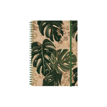 Natur Verlag Wochenagenda Harmony 2025, 1 Woche/2 pages, 148x210mm, Kraft Monstera Natur Verlag Wochenagenda Harmony 2025, 1 Woche/2 pages, 148x210mm, Kraft Monstera