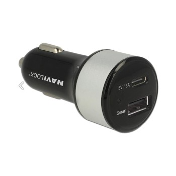 Navilock Car Adapter, 2x USB, 1x USB Type-C + 1x USB Typ-A Navilock Car Adapter, 2x USB, 1x USB Type-C + 1x USB Typ-A
