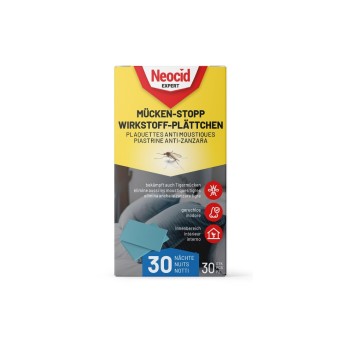 Neocid Expert Prise anti-moustiques Stop moustiques plaquettes de principe actif, 30 Pièce/s Neocid Expert Prise anti-moustiques Stop moustiques plaquettes de principe actif, 30 Pièce/s