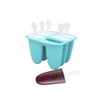 Nerthus Moule à glace pour 6 glaces Bleu Nerthus Moule à glace pour 6 glaces Bleu