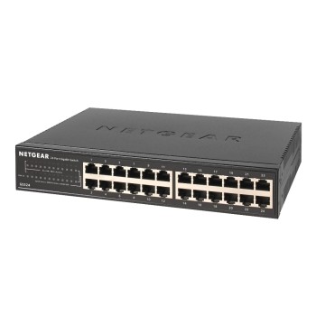 Netgear GS324: 24 Port Switch, 24-Port Gigabit Switch, lüfterlos Netgear GS324: 24 Port Switch, 24-Port Gigabit Switch, lüfterlos